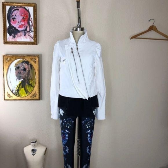 SALE Alice + Olivia Double Lapel Moto Jacket Biker